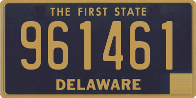DE license plate 961461