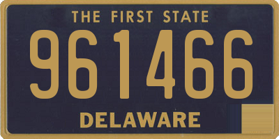 DE license plate 961466