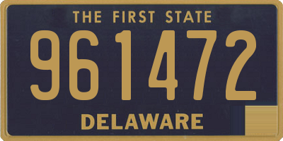 DE license plate 961472