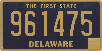 DE license plate 961475