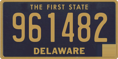 DE license plate 961482