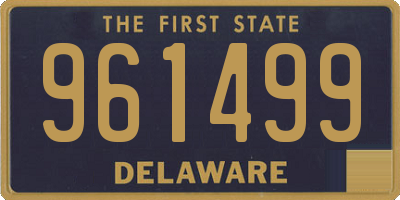 DE license plate 961499