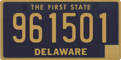 DE license plate 961501