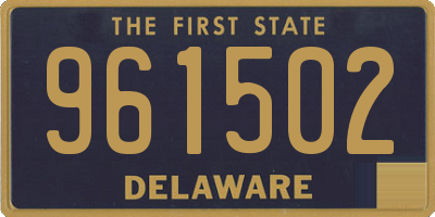 DE license plate 961502