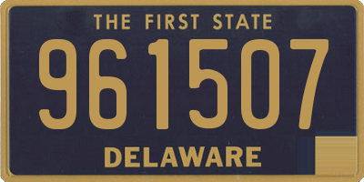DE license plate 961507