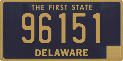 DE license plate 96151