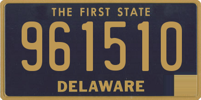 DE license plate 961510