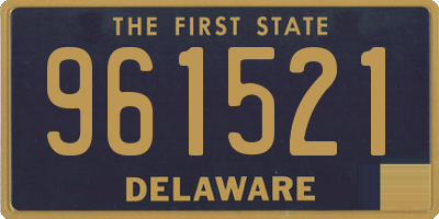 DE license plate 961521