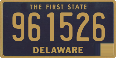 DE license plate 961526