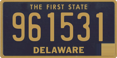 DE license plate 961531