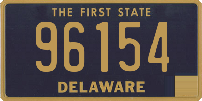 DE license plate 96154