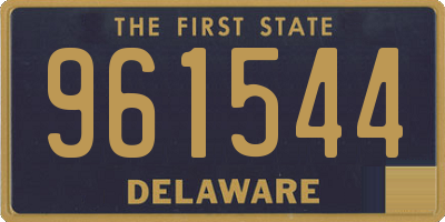 DE license plate 961544