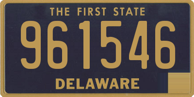 DE license plate 961546