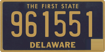 DE license plate 961551