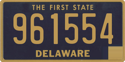 DE license plate 961554