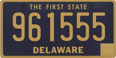 DE license plate 961555