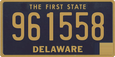 DE license plate 961558