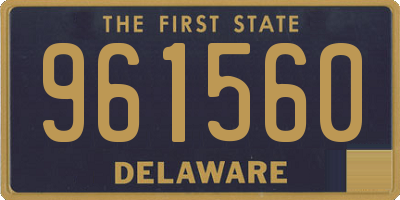 DE license plate 961560