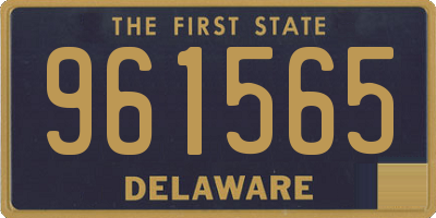 DE license plate 961565