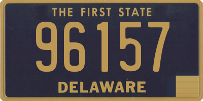 DE license plate 96157