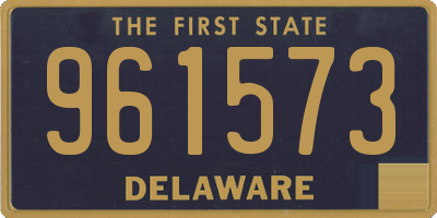 DE license plate 961573