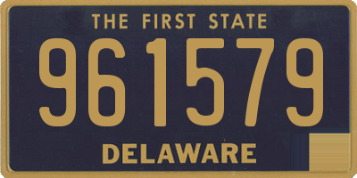 DE license plate 961579