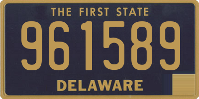 DE license plate 961589