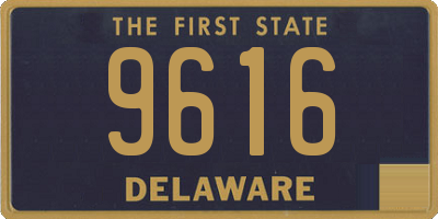 DE license plate 9616