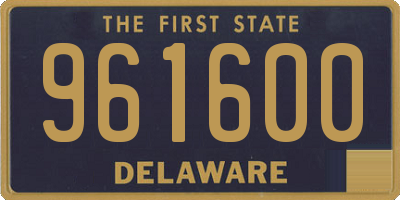 DE license plate 961600