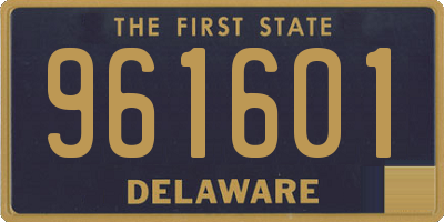 DE license plate 961601