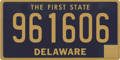 DE license plate 961606