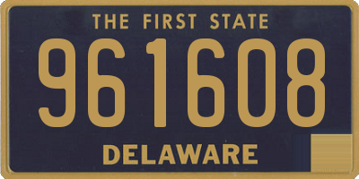 DE license plate 961608