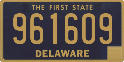 DE license plate 961609