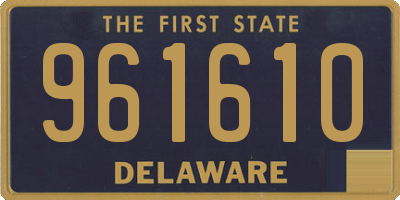 DE license plate 961610