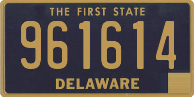 DE license plate 961614