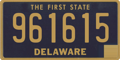 DE license plate 961615