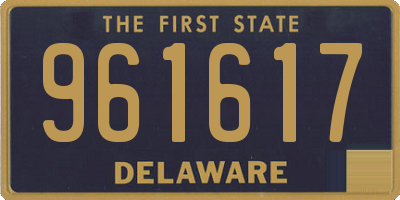 DE license plate 961617