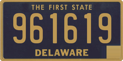 DE license plate 961619