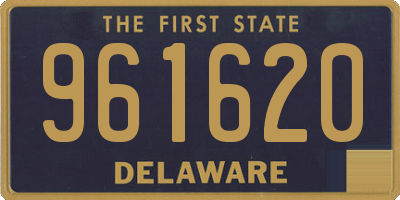 DE license plate 961620