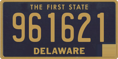 DE license plate 961621