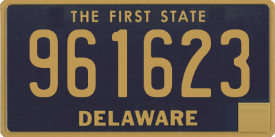 DE license plate 961623