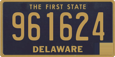 DE license plate 961624