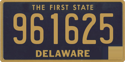 DE license plate 961625