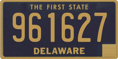 DE license plate 961627