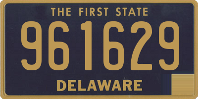 DE license plate 961629