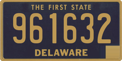 DE license plate 961632