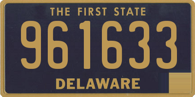 DE license plate 961633