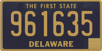 DE license plate 961635