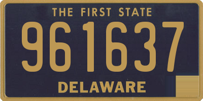 DE license plate 961637