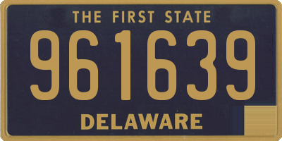 DE license plate 961639